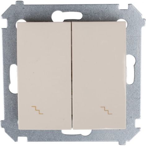 Conector de escalera doble Simon 54 color crema DW6/2.01/41