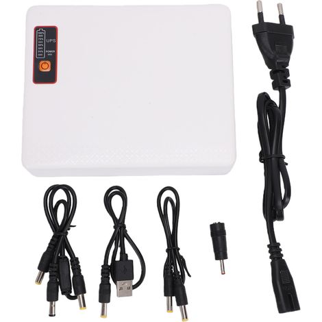 Mini onduleur avec batterie de secours de 20800 mAh, alimentation sans interruption pour routeur, modem, caméra de sécurité, sortie USB Type C et prise européenne. (1/5)