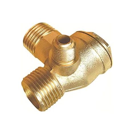 JSSEVN - Válvula antirretorno de 3 vías para compresor de aire directo (macho, 1,27 cm x 0,95 cm x 0,3 cm) (1/5)