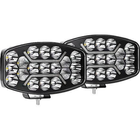 Luz de trabajo LED, resistente al agua, de alto brillo, 2 unidades. (1/2)