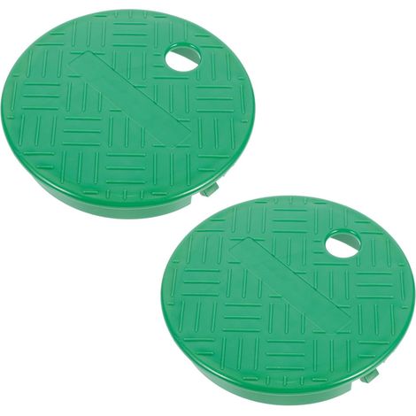 Couvercle de Boîte à Vannes D’irrigation Rond, 2 Pièces, Plastique Vert Arrosage Automatique, Retrait Facile, Design Simple, Adapté aux Valves et Collecteurs Goutte-à-goutte (1/5)
