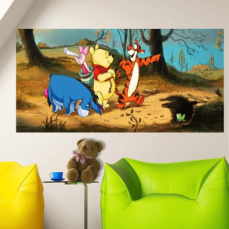 Poster géant Winnie l'Ourson aventure Disney intisse 202X90 CM (1/4)