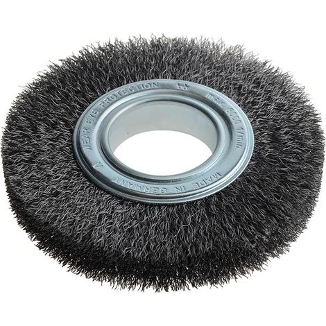 Lessmann Wheel Brush D150mm x W23-25 x 50 Bore Steel Wire 0.30 + Adaptors Set 3