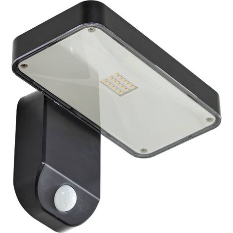 PRIOS Lámpara de pared exterior 'Tarlson' en Negro Plástico