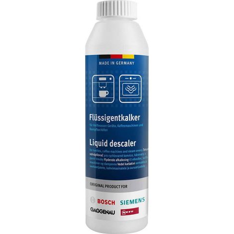 250 ml für Kessel, Kaffeemaschinen und Bosch -Dampföfen einstellen (1/2)