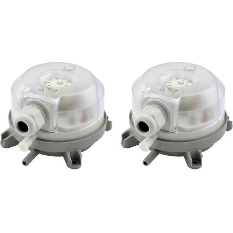 Pressostat différentiel à air 2X, micro-pressostat réglable 50-500 Pa (1/5)