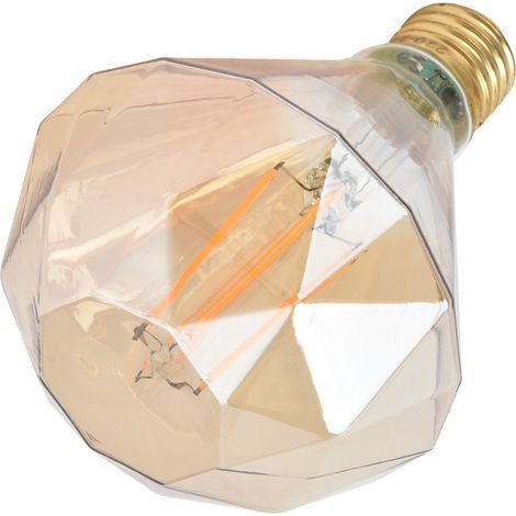 LED-Glühbirne E27 4W Vintage-Glühfadenlampe für Kronleuchter und Wandlampen, 220V, warmweißes Licht (Gold) (1/5)