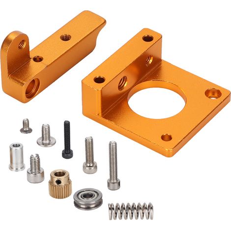 Accessoires pour imprimante 3D : extrudeuse MK8, bloc d'aluminium, support d'extrudeuse (1/4)