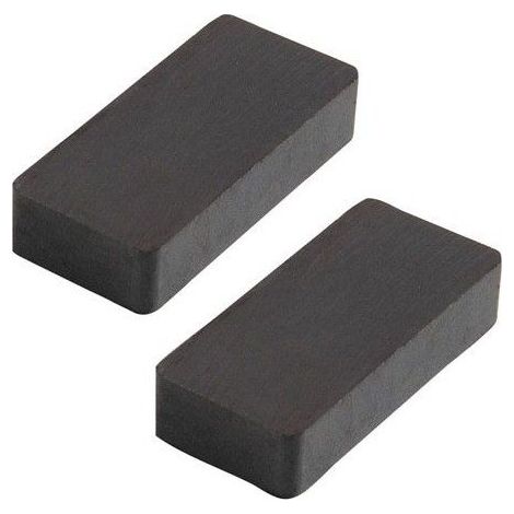 Wolfpack – Aimant permanent ferrite rectangulaire 47x22x10 mm – Blister de 2 pièces – Usage domestique – Ne convient pas pour sécurisation fret