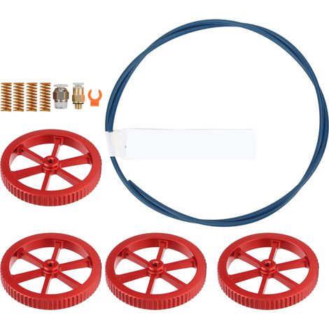 3D-Drucker-Extruder-Upgrade-Kit: Rote manuelle Nivellierungsmutter + Federdämpfer-Kit (1/5)