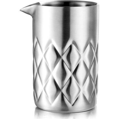 Tasse à cocktail, Tasse à Martini en acier inoxydable 700 ml, Tasse à cocktail à double paroi, Tasse à mesurer pour cocktail, Shaker à cocktail en verre sans couture avec base lestée, Tasse à cocktail (1/5)