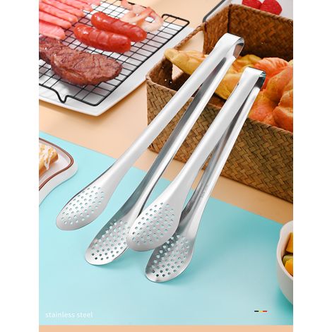 pinces buffet en acier inoxydable - set de 2 pinces de cuisson pour cuisine de 28cm (1/3)
