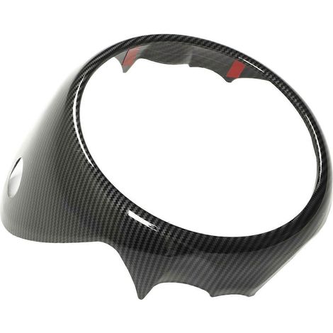 Cache de compteur de vitesse de console centrale en plastique ABS aspect fibre de carbone pour Cooper R54 R55 R56 (1/5)