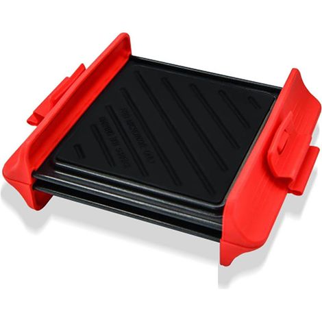 de 2 plaques de cuisson antiadhésives à chauffage rapide