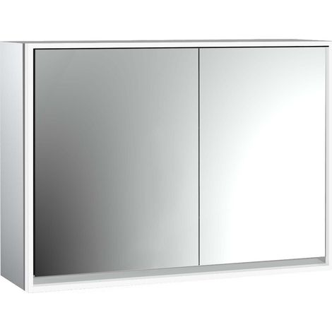 Armario con espejo iluminado emco loft, 1000mm, 2 puertas, modelo (1/5)