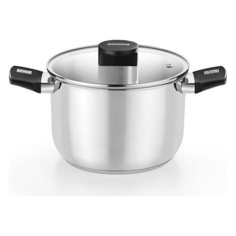 Olla Elite Inox M240224/ 24cm/ 6.5L/ Acero Inoxidable/ Apta para Inducción
