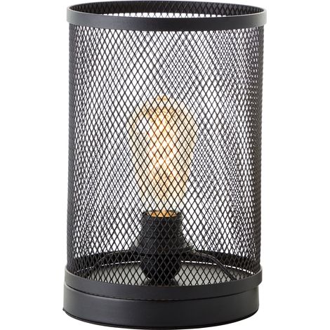 Brilliant Lampe Maze Tischleuchte 18cm schwarz korund Aluminium schwarz 1x A60, E27, 60 W