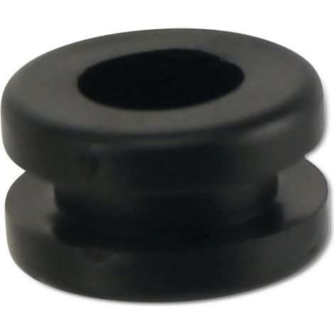 Passe-câble KSS en PVC, noir, pour plaques de 3 mm, diamètre du trou 7,8 mm, fermé, 1 pièce (1/2)