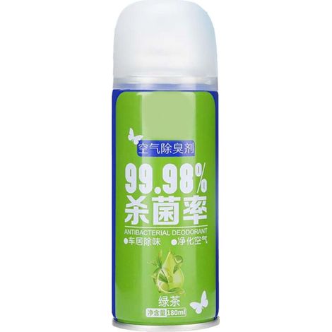 Spray Assainissant Voiture au Thé Vert - Éliminateur d'Odeurs Concentré et Désinfectant