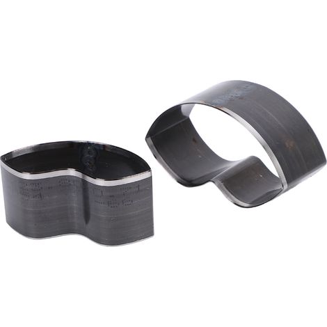 Ensemble 2 Emporte-pièces en Acier Alliage Forme Lèvre 60x35mm 50x25mm pour Découpe et Poinçonnage du Cuir Artisanal (1/5)