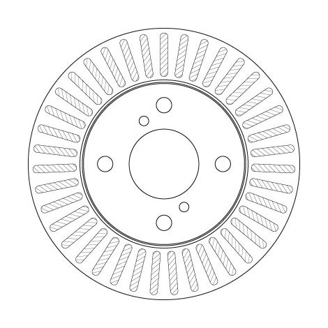 Lot de 2 Disques de frein TRW Automotive DF6214 NISSAN 40206-4A00G 55311M68K10