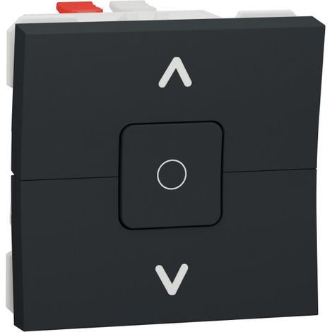 Schneider Electric – Commande volet roulant interrupteur 3 touches 6A 2 modules anthracite – Pour installation électrique – NU320854 (1/6)