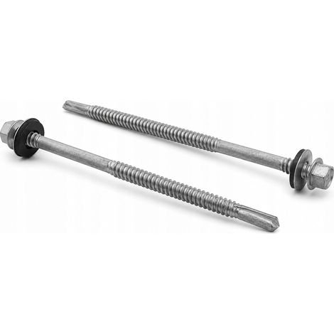 Vis autoperceuses pour panneaux sandwich 5,5 x 191 mm EPDM FL-ZN AN213, lot de 50 pièces (1/5)