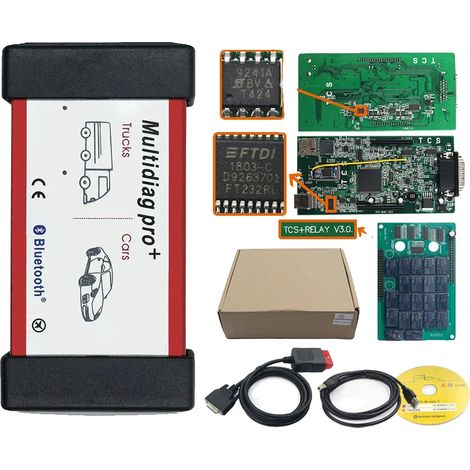 Diagnosetool, Bluetooth-Konnektivität, Unterstützung für mehrere Fahrzeuge, Multidiag V3.0 (1/2)