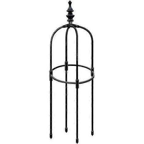 Metallenes Gartenspalier für Kletterpflanzen, Tomatenkäfig mit einem Durchmesser von 28 cm und einer Höhe von 90 cm, stabile Stütze für Gemüsegarten und Rankgitter im Freien.