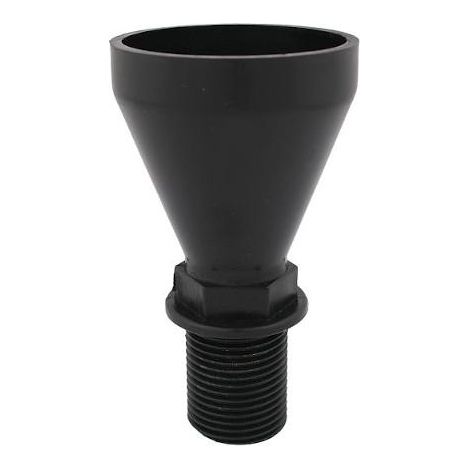 Schlösser Armaturen ABLAUFTRICHTER EINFACH AG3/4", POM SCHWARZ