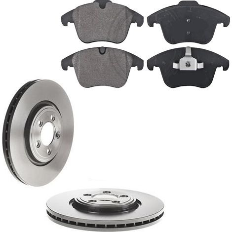 KIT FRENI ANTERIORI compatibile con JAGUAR XK (X150) - DISCHI + PASTIGLIE OEM: FDB4107 / 18742 , 18743 , 18093 /SOSTITUZIONE DIRETTA/BASSA POLVERE/SILENZIOSO (1/5)