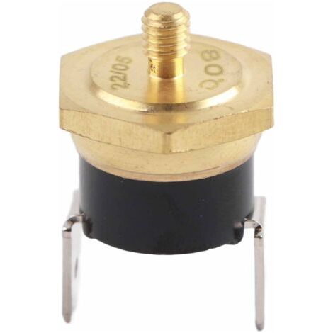 Thermostat bimétallique en cuivre KSD301, 5 pièces, interrupteur de température à disque à pression M4 normalement fermé 250V (1/5)