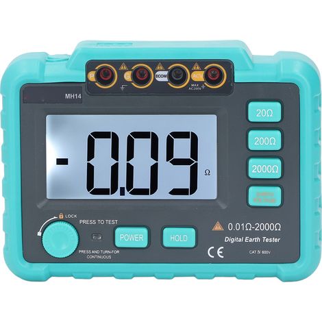 Mégohmmètre électrique, mesure précise, testeur de résistance de mise à la terre numérique isolé (1/5)
