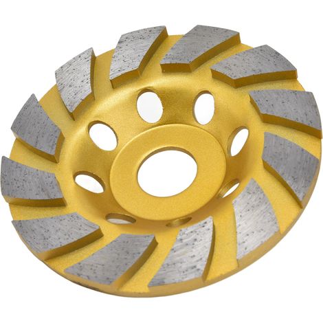 Meuleuse à béton disque diamant turbo segments tasse 115mm meulage rapide pierre maçonnerie (1/5)