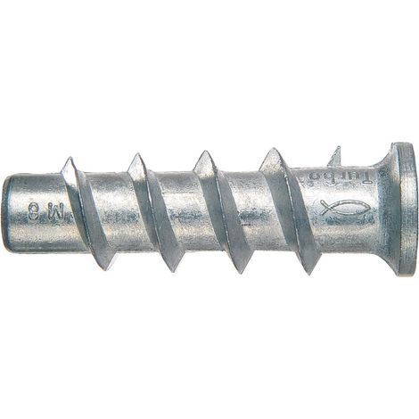 Fischer 25x Turbo anclaje para hormigón celular FTP M 8 metal - 078416 (1/3)