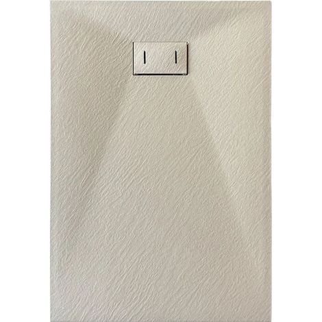 Piatto doccia tortora effetto pietra rettangolare mod. Strong 80x160 cm