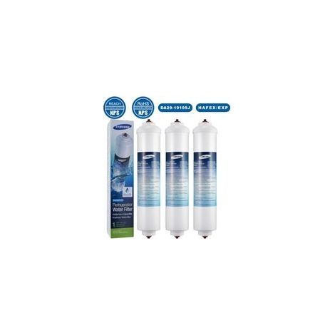 Lot de 3 filtres à eau pour réfrigérateur Samsung DA29-10105J HAFEX/EXP WSF-100, DA99-02131B, EF9603, HAIER LG (1/4)