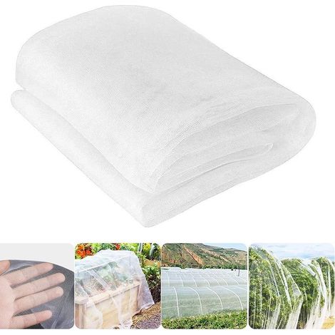 Garden netting, insect netting, mosquito net, large bird netting, ultra-fine garden netting, white, 2.5 x 6 m (1/5)