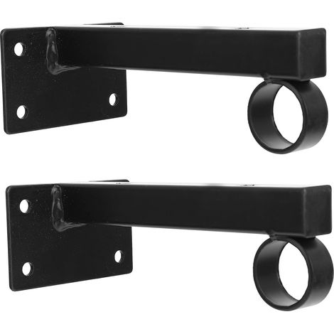 mit schwarzem Kreis 150 mm 2er Set robuste Wandhalterungen