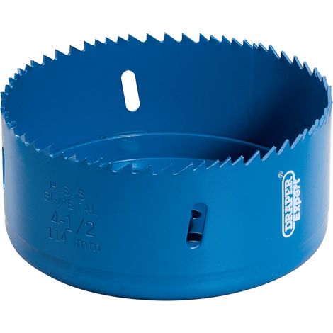 Draper 114mm High-Speed Bi-Metal HSS Holesaw Blade with Variable Pitch for Precise Cutting - Model 41095 (1/5)
