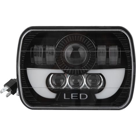 300-W-LED-Scheinwerfer, 7 Zoll, wasserdicht, quadratisch, für Jeep, Kfz-Lampen mit versiegeltem Scheinwerfer (1/5)