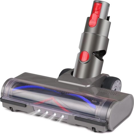 Compatible avec Les Aspirateurs Dyson V7, V8, V10, V11, V15, Tête de Nettoyage Moquettes avec 4 Phares Avant pour Sols Durs et à Entraînement Direct (1/5)