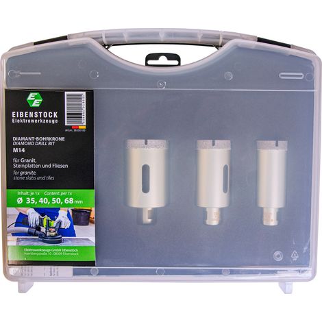 Fliesen-Bohrkronen trocken M 14 EFB 68 4er-Set (1/3)
