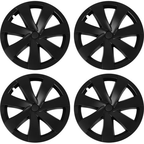 de 4 enjoliveurs de roue 19 pouces noir mat protection