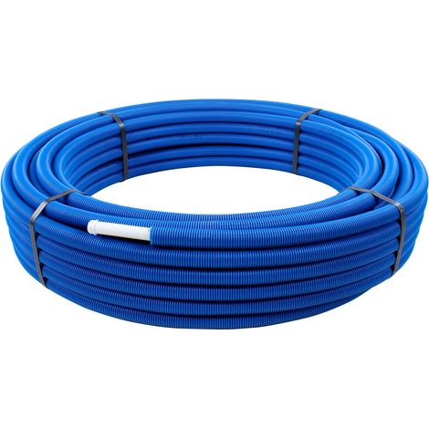 Tube multicouche prégainé bleu - Ø20 x 2 - Alu 0,25mm - 50 mètres - Arcanaute (1/2)