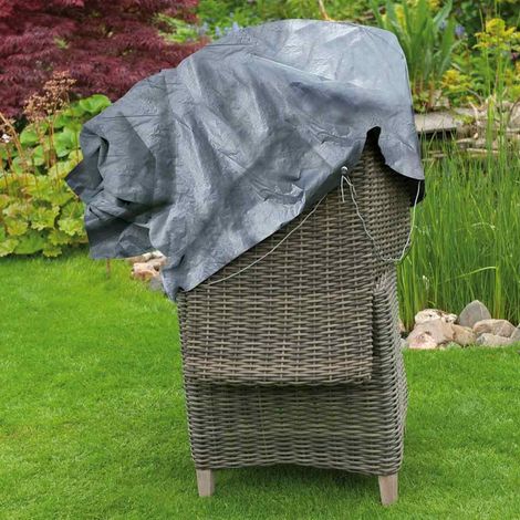 Nature Copertura per sedia impilabile da giardino PE 140x75x70 cm 6031601 (1/4)
