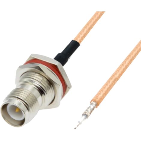 Conector TNC-RP BH tipo pigtail para soldar RG316 de 50 cm