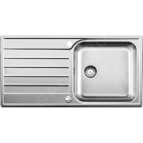 Blanco Livit XL - Évier, 1000x500 mm, avec commande du vidage, inox brossé 518519 (1/3)