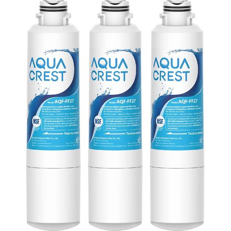 AQUA CREST Filtre à Eau pour Réfrigérateur, Compatible avec Samsung® DA29-00020B, HAF-CIN EXP DA29-00020A DA29-00019A DA97-08006 DA97-08043ABC Kenmore46-9101 REFSVC AP527193 HDX-FMS-2 (3) (1/5)