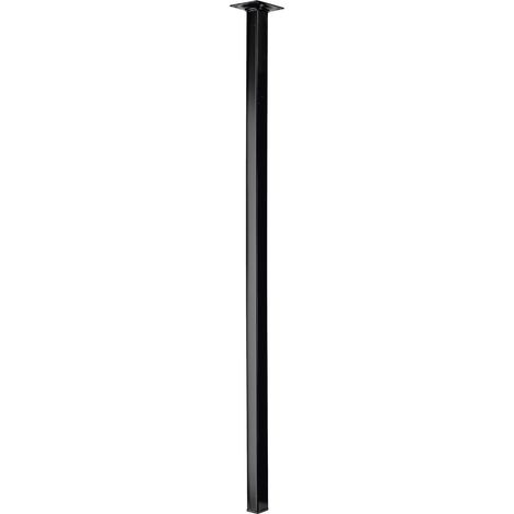 Hettich Tischbein 80 x 2,5 x 2,5 cm Stahl schwarz - 1 Stück Tischbeine (1/4)